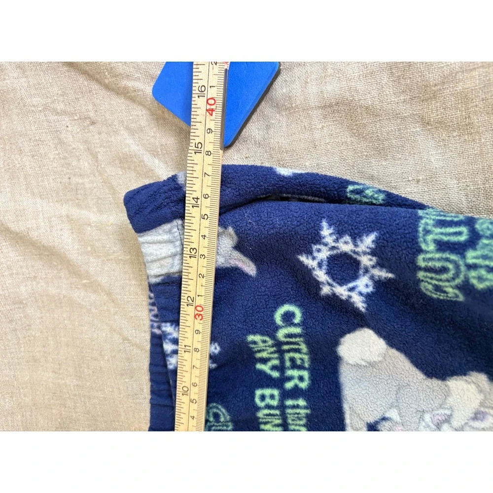 Disney Thumper Bambi Fleece Pajama Pants Blue Snowflake Cuter Than Any Bunny XL - Picture 4 of 5